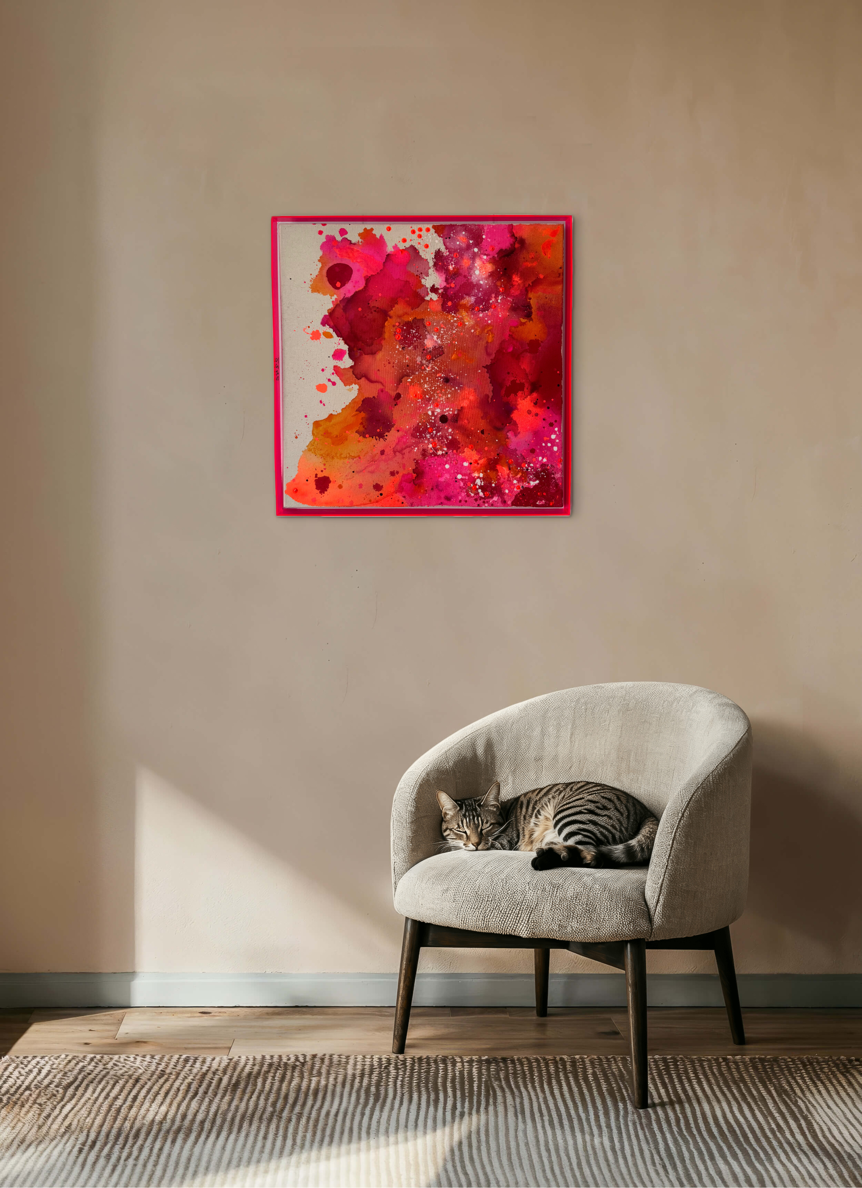 Akkorde - Präsenz, 2026, Acryl auf roher Baumwollleinwand, Ansicht 8